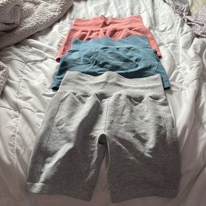 3 pairs of gym shorts